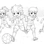 Kolorowanki Inazuma Eleven Go